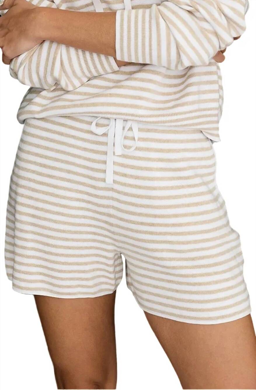 NEW ONE GREY DAY warwick short in latte stripe